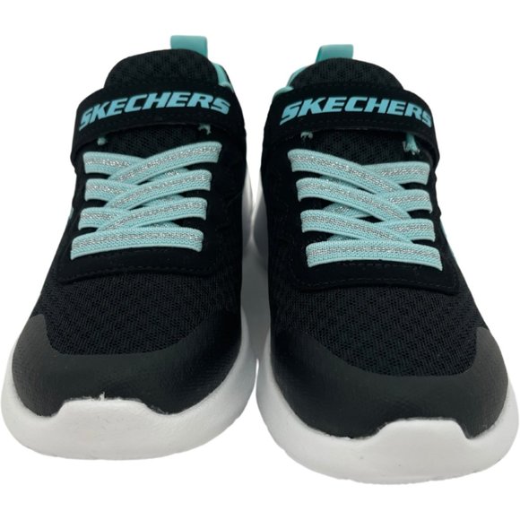Skechers Girl's Black & Blue Running Shoes / Hook & Loop / Various Sizes - Picture 2 of 7